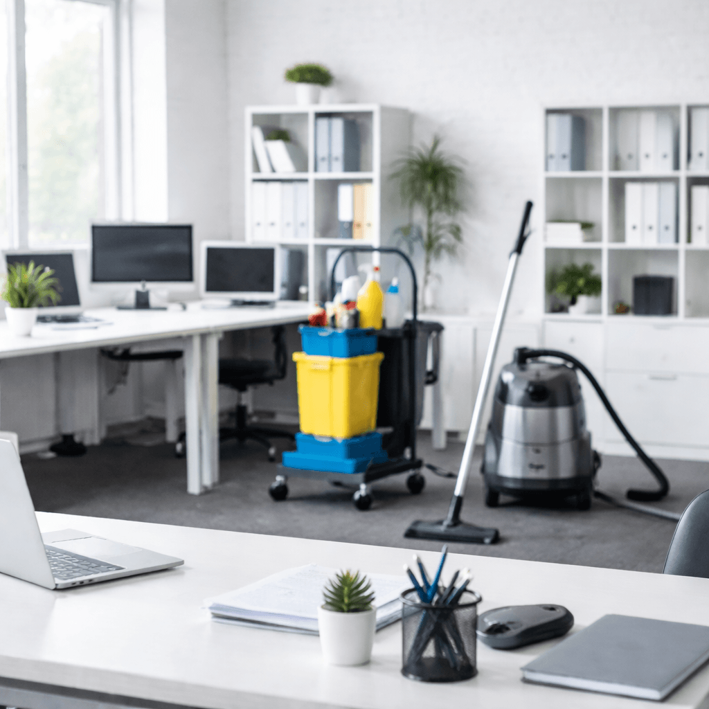 Unterhaltsreinigung für Unternehmen in modernen Büro- und Gewerberäumen